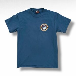 Vintage 1995 Harley Davidson Owners Group Rapid City T-Shirt Blue Size Medium